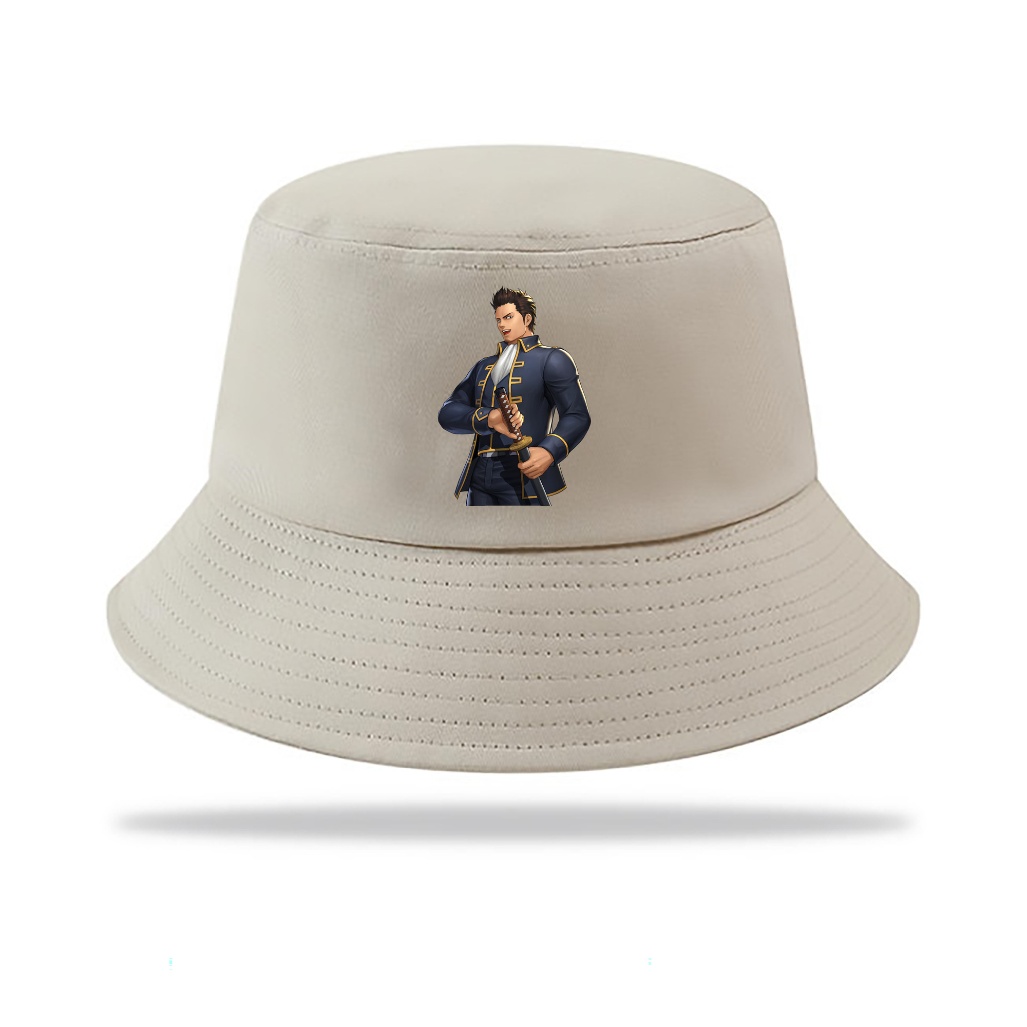 （画像用） ぎんたま 坂田銀時（さかたぎんとき） 神楽 志村新八（しむら しんぱち） GINTAMA Sakata Gintoki Kagura Shimura Shinpachi アウトドア日除けバケットハット